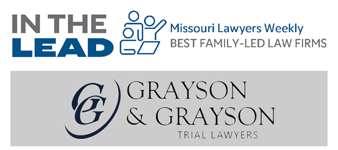 IN THE LEAD | Missouri Lawyers Weekly BEST FAMILY-LED LAW FIRMS | GG | GRAYSON & GRAYSON TRIAL LAWYERS